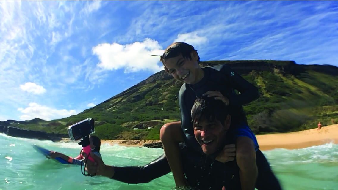 Optrix carcasa en el agua
