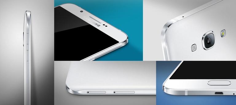Samsung Galaxy A8 detalles de carcasa