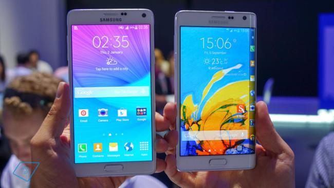 Samsung Galaxy Note 4 frente a Galaxy Note Edge