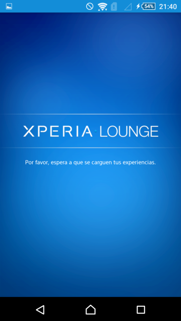 Aplicaicón del Sony Xperia M4 Aqua