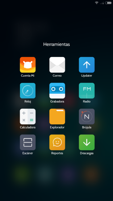Aplicaciones incluidas en el Xiaomi Mi Note