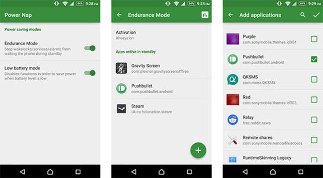 Modo Sony Stamina para cualquier Android