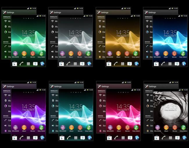 Interfaz grafica Sony Xperia UI