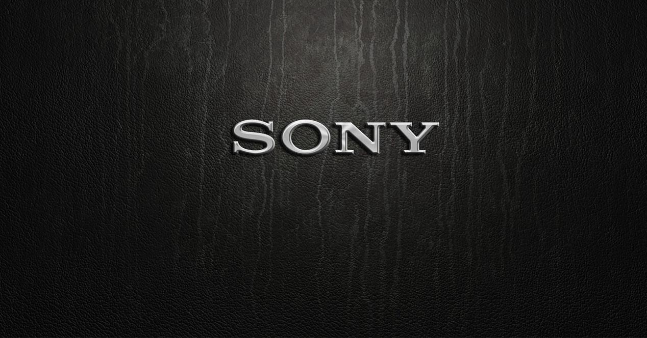 Logotipo de Sony sobre fondo gris