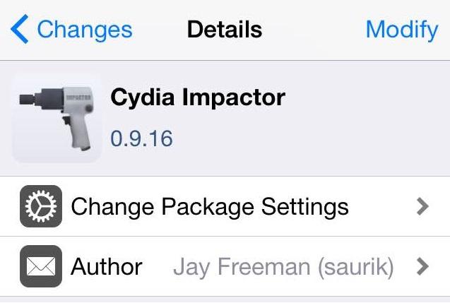 Descarga de Cydia Impactor en Cydia