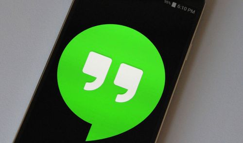 Logo de Hangouts en pantalla de Android