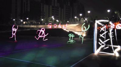 Dibujo de luz tomado con el Huawei P8