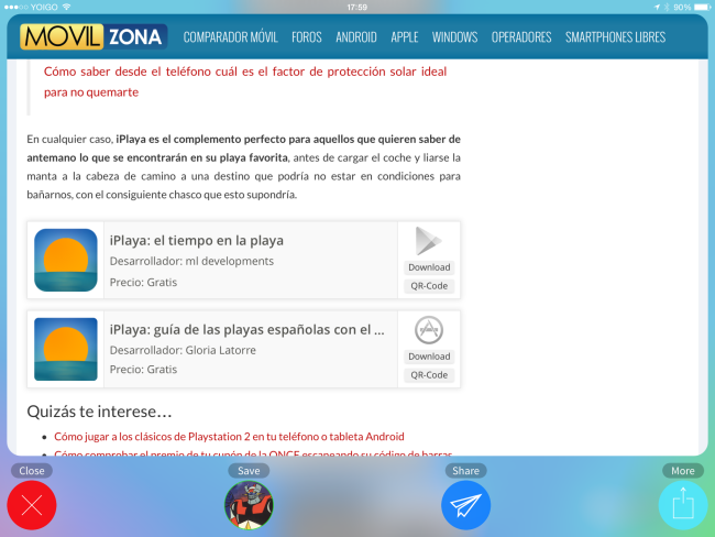 Lynx para iOS.