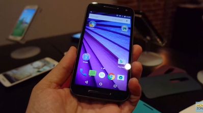 Motorola Moto G tercera generación en mano