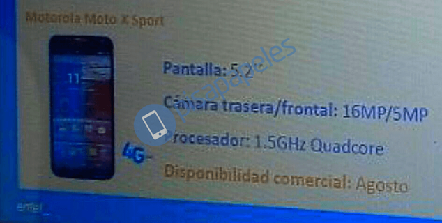 motorola moto x sport
