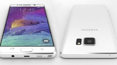 Samsung Galaxy Note 5 concepto en blanco