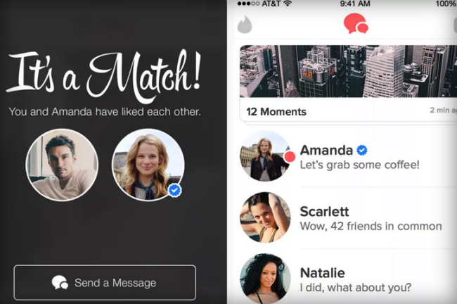 Tinder perfiles verificados.