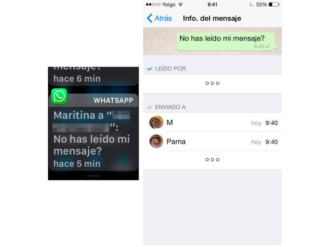 WhatsApp para iOS con Apple Watch.