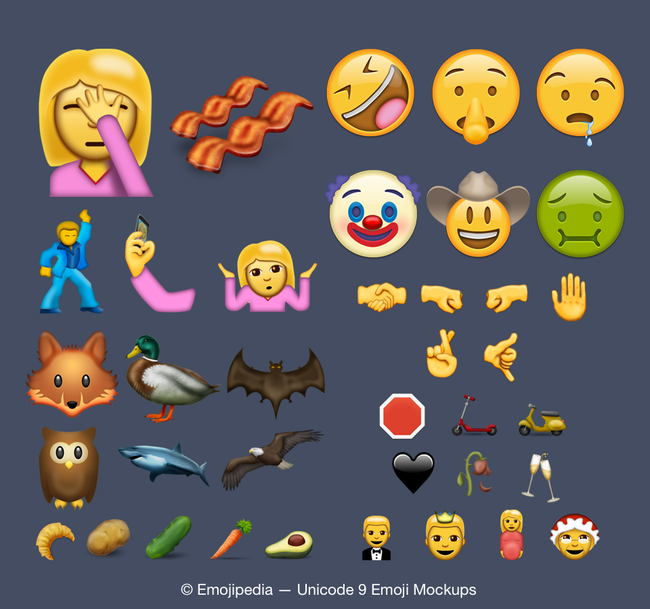 nuevos emojis 2016