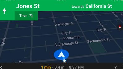 Modo nocturno de Google Maps