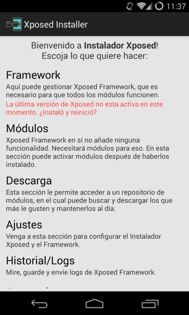 Instalar Xposed Framework en Android - 1
