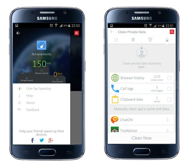 Interfaz de usuario de Avira Optimizer
