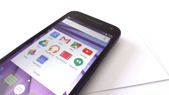 Detalle frontal del Motorola Moto G 3ª Generación