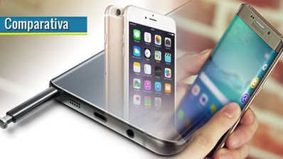 Note 5, galaxy S6 Edge Plus y iPhone 6 Plus