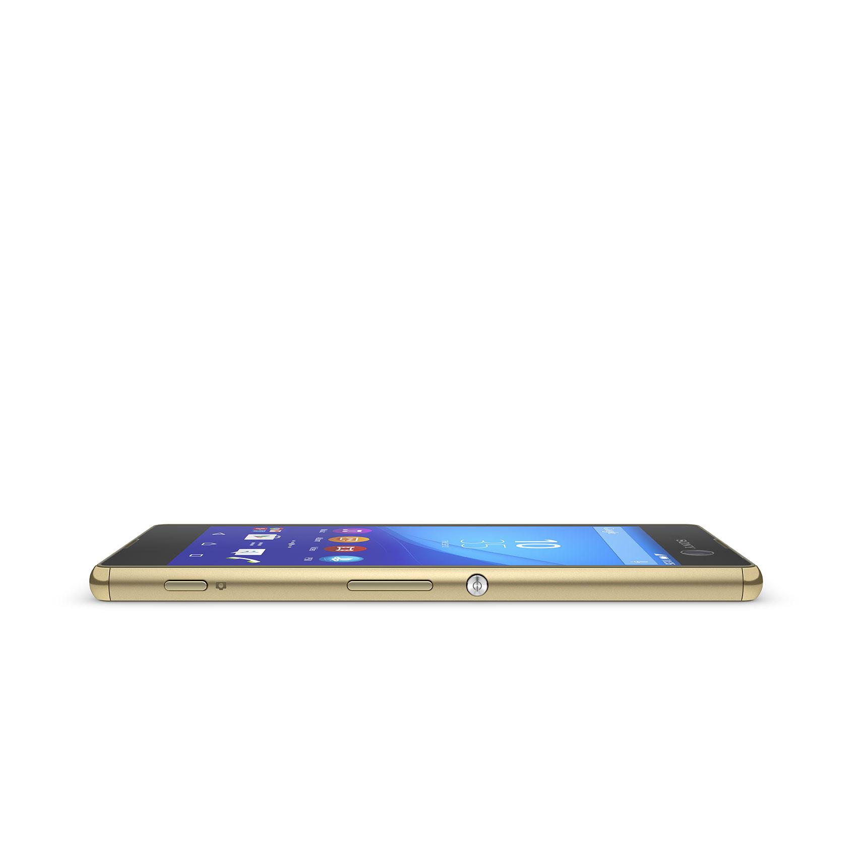 Sony Xperia M5 perfil en color oro