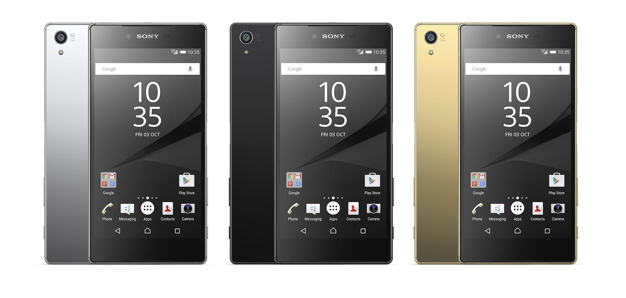 Sony Xperia Z5 negro, gris y oro