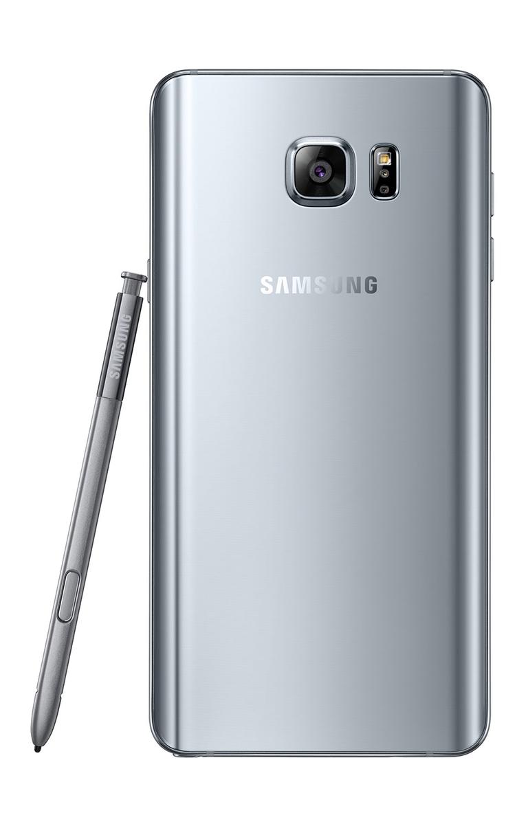 Samsung Galaxy Note 5 gris vista trasera