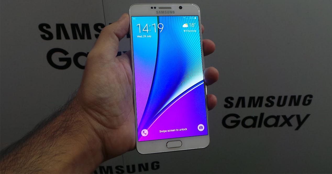 Pantalla OLED del Samsung Galaxy Note 5
