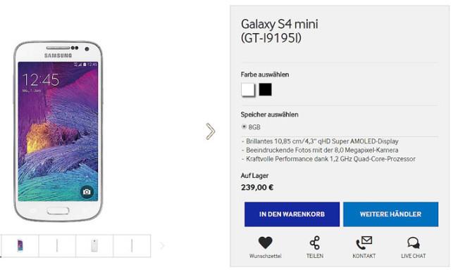 Precio del Samsung Galaxy S4 Mini Plus