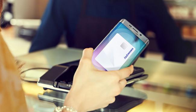 Samsung Galaxy S6 Edge Plus sistema de pago