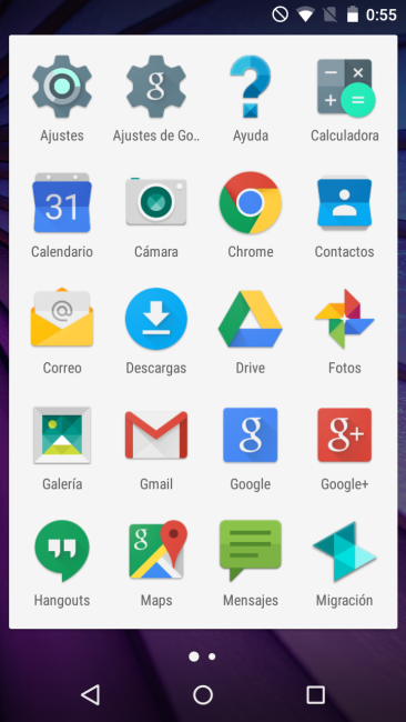 Aplicaciones del Motorola Moto G 3ª Generación