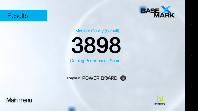 Resultado en Basemark del Motorola Moto G 3ª Generación
