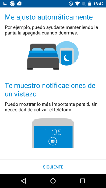 Aplicacicón Moto en el Motorola Moto G 3ª Generación