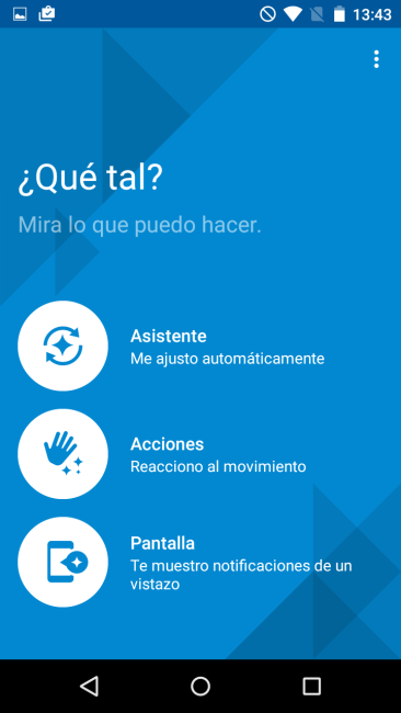 Asistente de Moto en el Motorola Moto G 3ª Generación