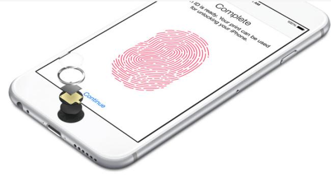Sensor de huellas Touch ID de un iPhone