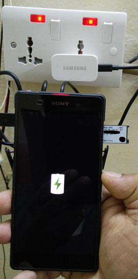 Carga rapida activa en un Sony Xperia Z2