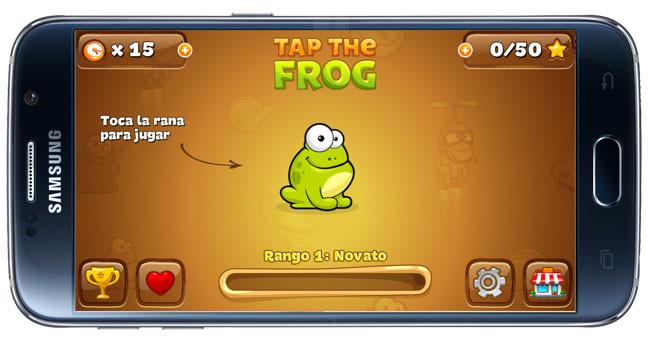 Inicio del juego Tap the Frog