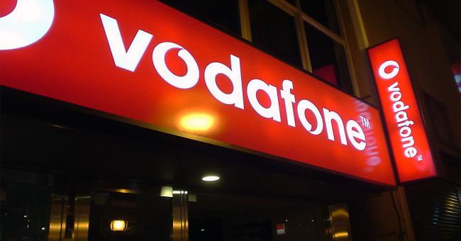 Luminoso de una tienda Vodafone
