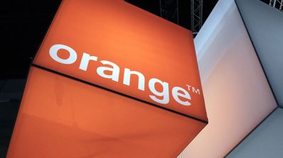 Orange Logo en cubo