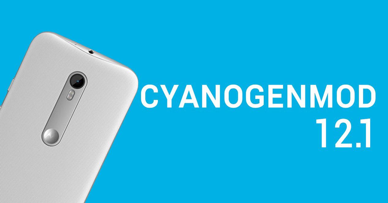 CyanogenMod 12.1 logo con Motorola Moto G 2015 trasera