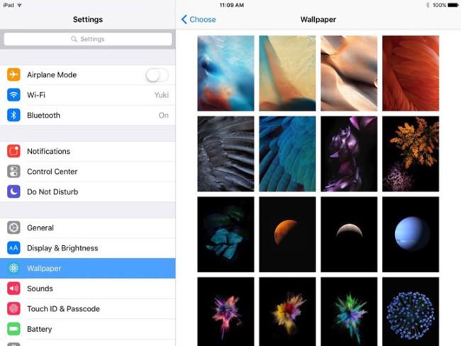 Wallpapers en iOS 9 Beta 5