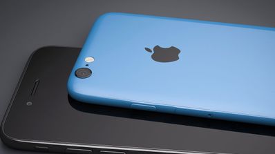 concepto iPhone 6c azul