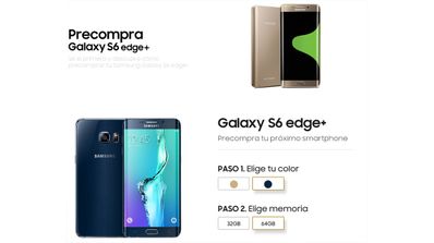 SAmsung Galaxy S6 edge+ web precompra españa