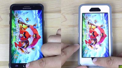 Galaxy Note 5 frente a iPhone 6 ejecutando Angry Birds 2