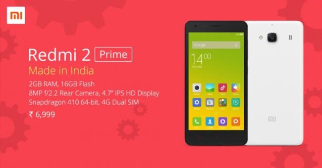 Xiaomi Redmi 2 Prime india