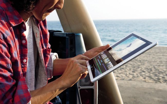 Apple iPad Pro escribiendo en pantalla