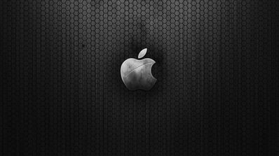 Logotipo de Apple en color gris