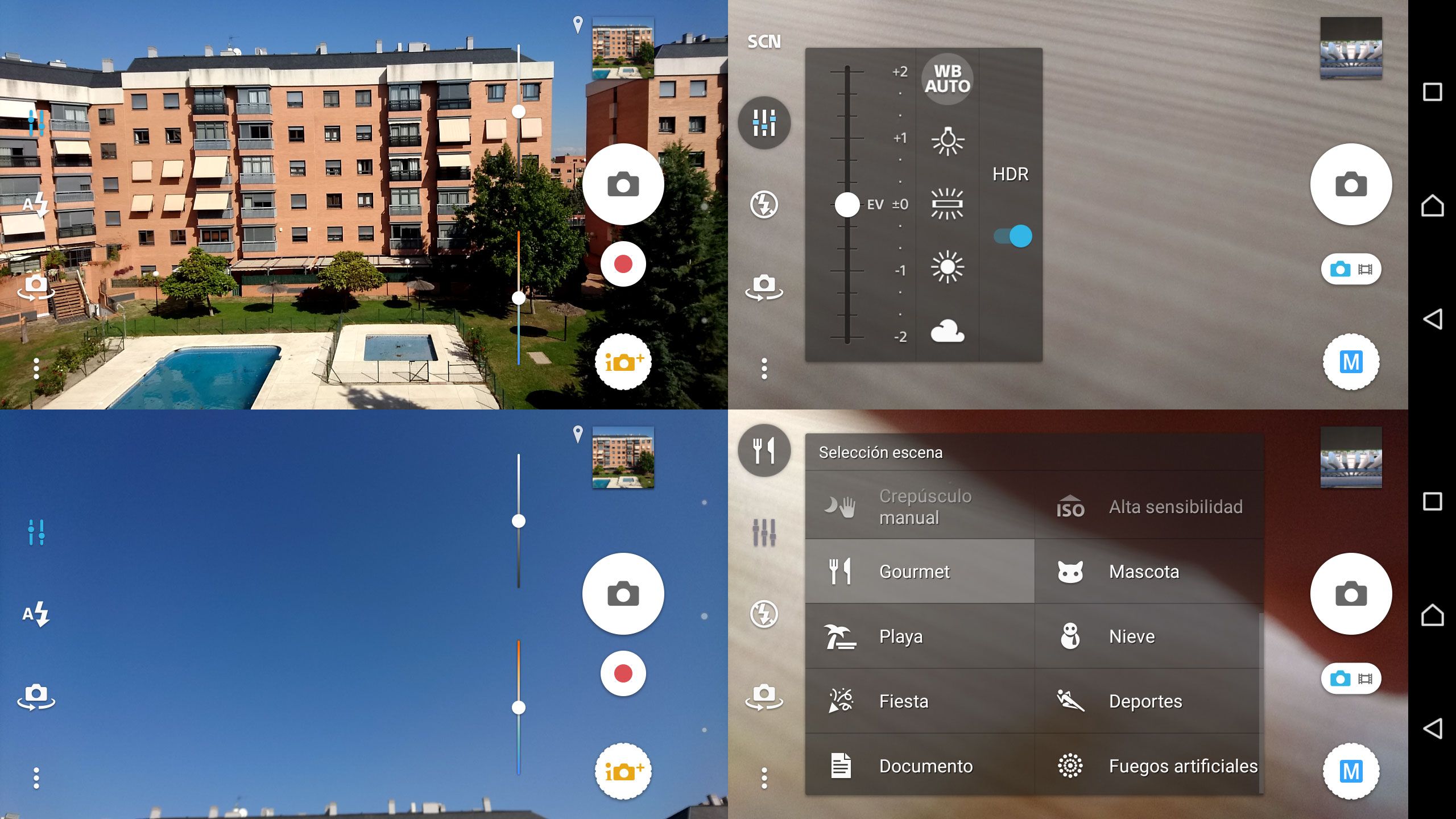 Sony Xperia Z5 Compact Ajustes de camara