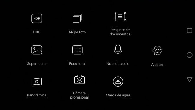 Modo Pro del Huawei Mate S
