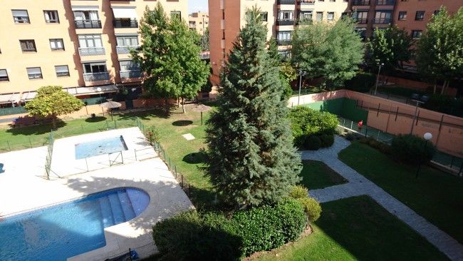 edificio y jardin