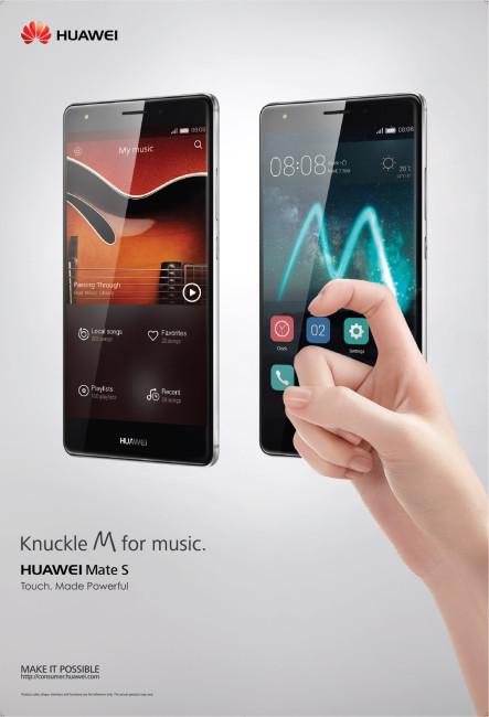 Huawei Mate S_Musica_Gestos